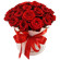 красные розы в шляпной коробке. Португалия